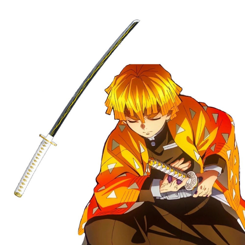 Agatsuma Zenitsu Katana | Espada de juguete | Espada Cosplay | Espada Anime | Demon Slayer