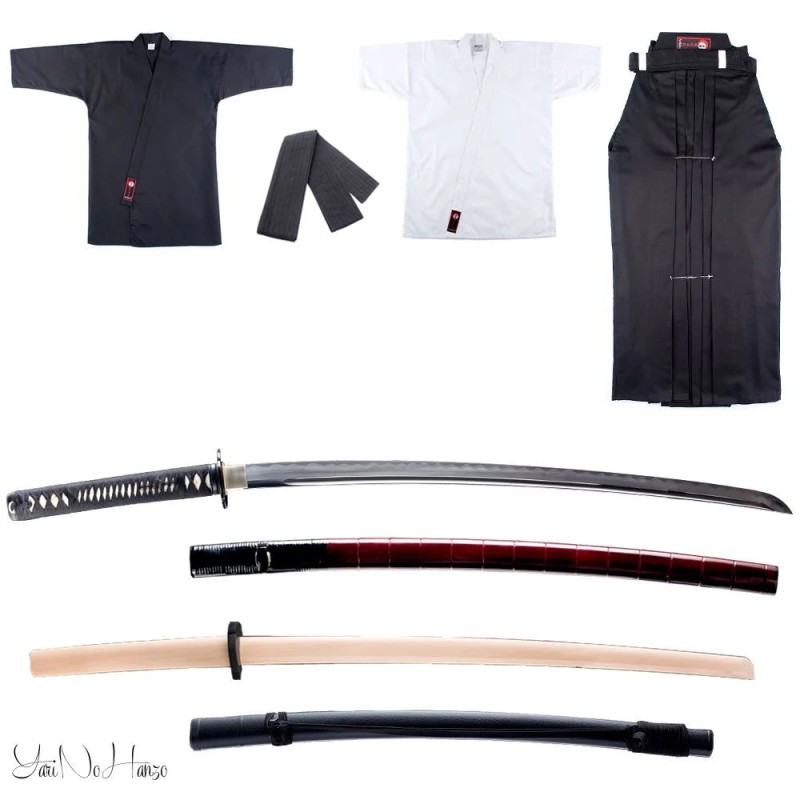 Set Completo de Iaido Yarinohanzo – Iaido Gi, Hakama, Bokken y Jidai Koshirae Iaito