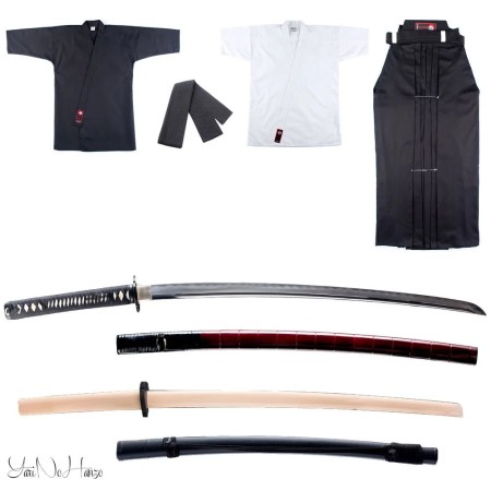 Set Completo de Iaido Yarinohanzo – Iaido Gi, Hakama, Bokken y Jidai Koshirae Iaito