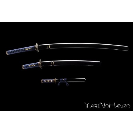 Compra Fukushima Mifuri Shinken | Set de Katana, Wakizashi y Tanto en Acero Damasco